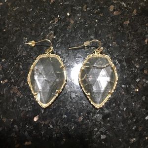 Clear/Crackled Earrings